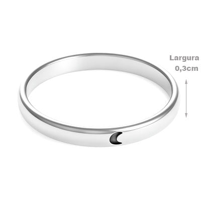 Anel de Prata com Lua - 56579