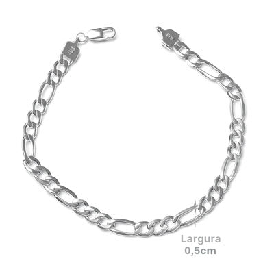 Pulseira de Prata em Elos - 50614