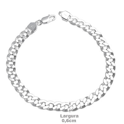 Pulseira de Prata em Elos - 56343