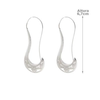 Anzol de Prata Vazado - 15182 - soprata