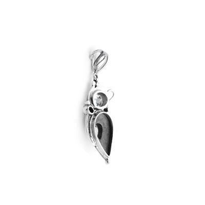 Pingente de Prata com Zircônia