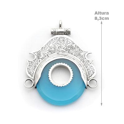 Pingente de Prata com Ágata.