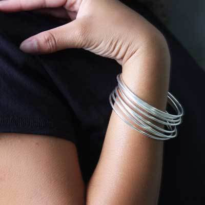 Bracelete de Prata Liso - 19771
