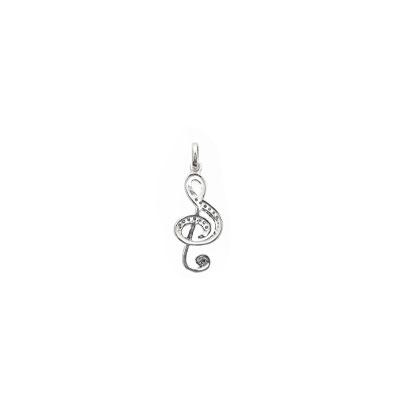 Pingente de Prata  Clave de Sol