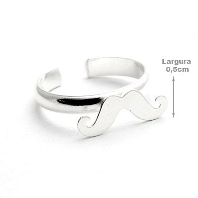 Anel de Prata Dedo do Pé/ Falange Bigode - 25529