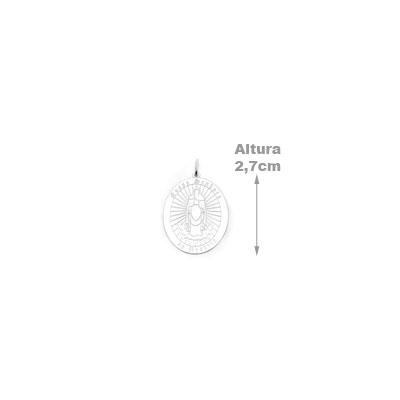 Medalha de Prata Nossa Senhora do Rosário.