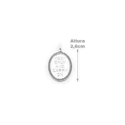 Pingente de Prata Placa