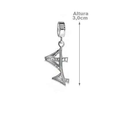 Berloque de Prata Ponte Hercílio Luz - 30624