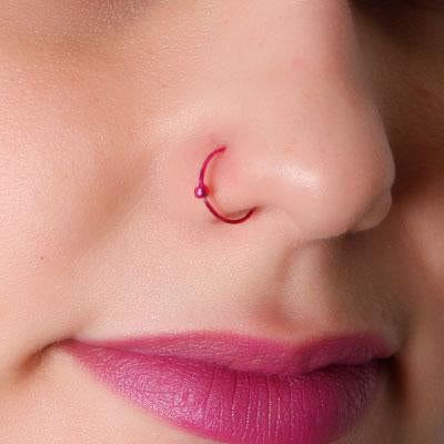 Piercing de Prata Argola para Nariz