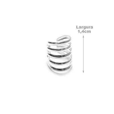 Piercing de Prata Pressão para Orelha - 43315