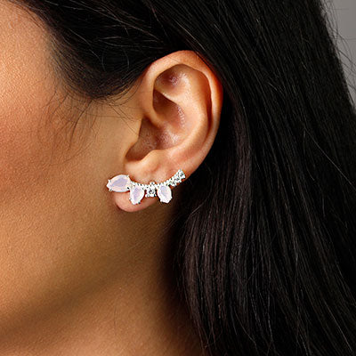 Brinco de Prata Contorno de Orelha (Ear Cuff)