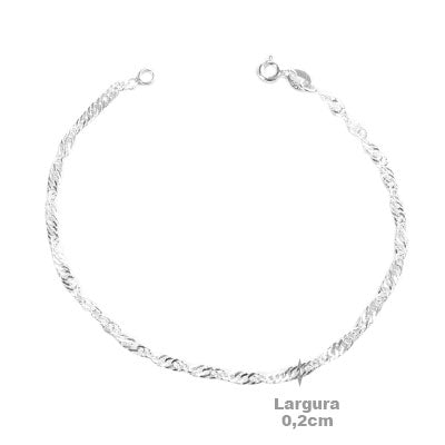 Pulseira de Prata Trabalhada