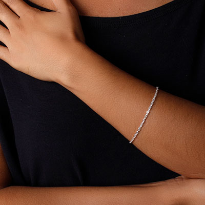 Pulseira de Prata Trabalhada