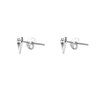 Brinco de Prata Diamante 