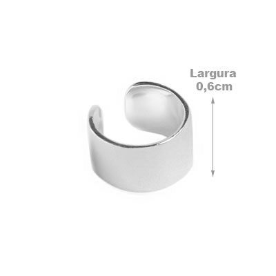 Piercing de Prata Pressão para Orelha