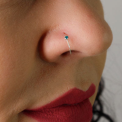 Piercing de Prata Argola para Nariz 
