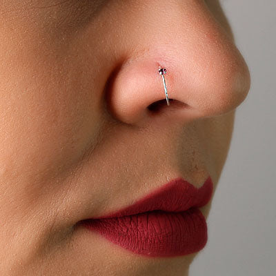 Piercing de Prata Argola para Nariz 
