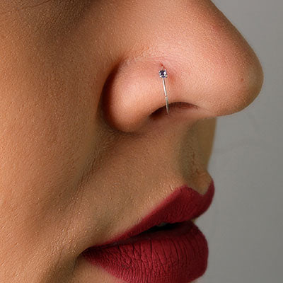 Piercing de Prata Argola para Nariz 