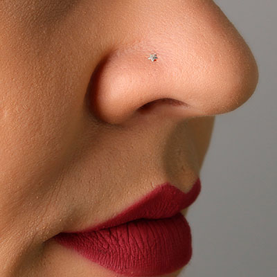 Piercing de Prata para Nariz 