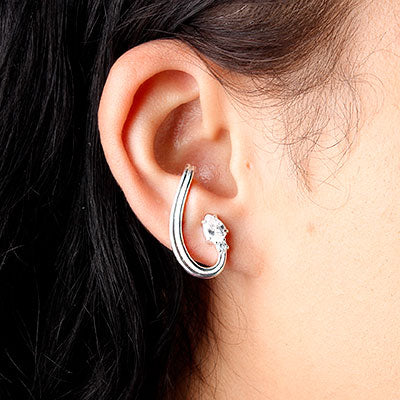 Brinco de Prata Ear Hook 
