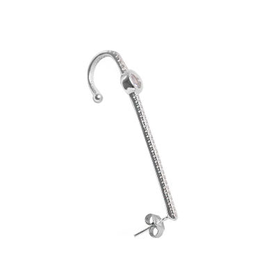 Brinco de Prata Contorno de Orelha(Ear Cuff) 