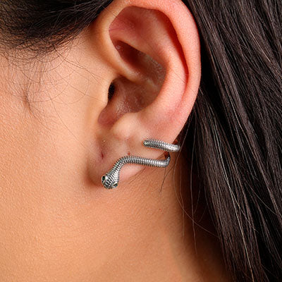 Piercing de Prata Pressão para Orelha 