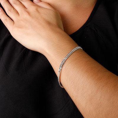 Pulseira de Prata em Elos - 56191