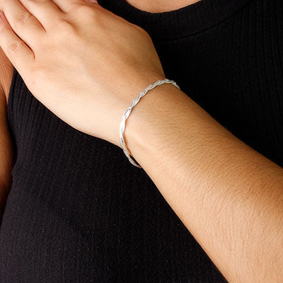 Pulseira de Prata Trabalhada