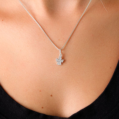 Pingente de Prata Anjo