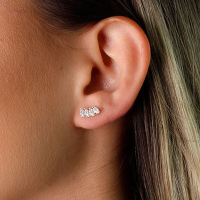 Produtos Brinco de Prata com Zircônia 