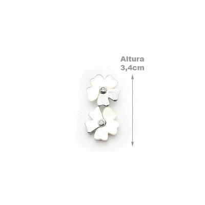 Pingente de Prata Flor com Madrepérola