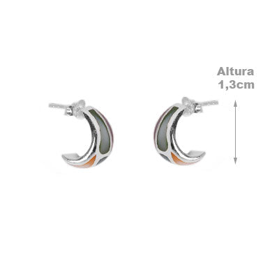 Argola de Prata com Madrepérola