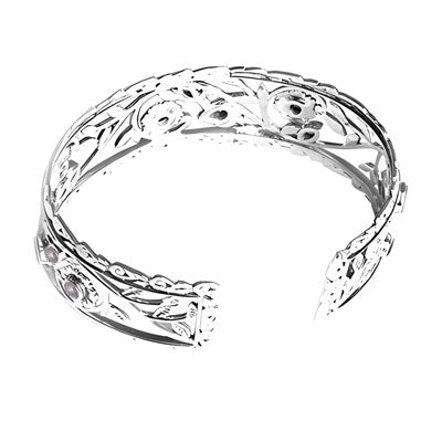 Bracelete de Prata com Pedra da Lua