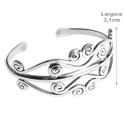 Bracelete de Prata Vazado