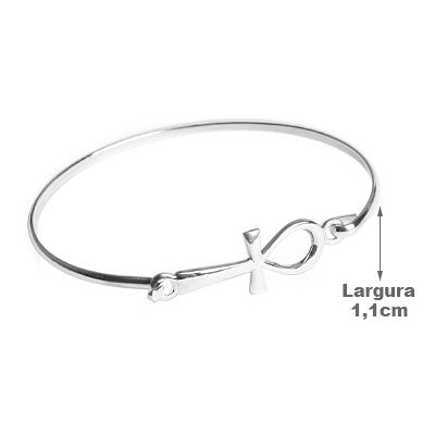 Bracelete de Prata Cruz Egípcia