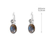 Brinco de Prata com Pedras - 55738