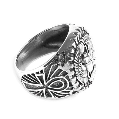 Anel de Prata Escaravelho Egípcio