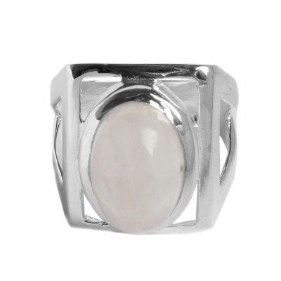 Anel de Prata com Pedra da Lua