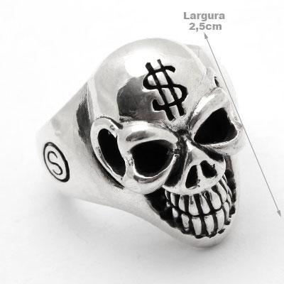 Anel de Prata Caveira 