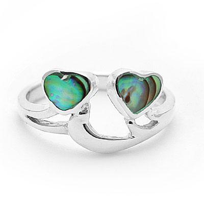 Anel de Prata com Abalone - 40190