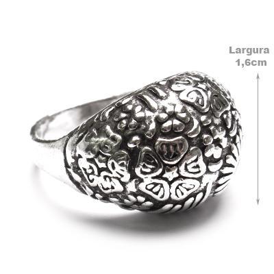 Anel de Prata Flor.