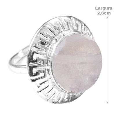 Anel de Prata com Pedra da Lua