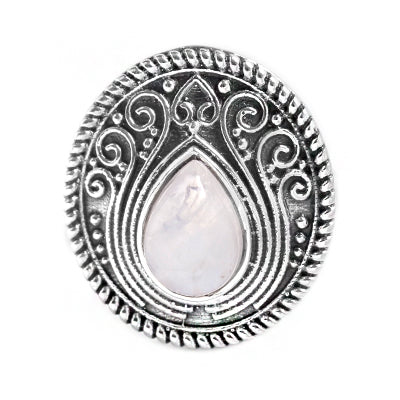 Anel de Prata com Pedra da Lua