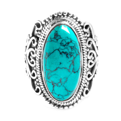 Anel de Prata com Turquesa