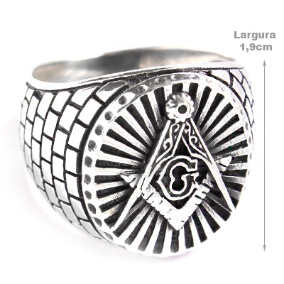 Anel de Prata Maçom