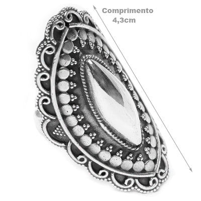 Anel de Prata Trabalhado.
