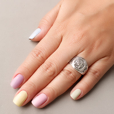 Anel de Prata Olho de Hórus.