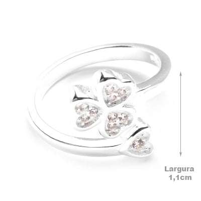 Anel de Prata com Zircônia