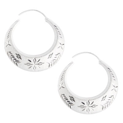 Produtos Argola de Prata Diamantada