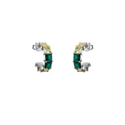 Argola de Prata com Pedras